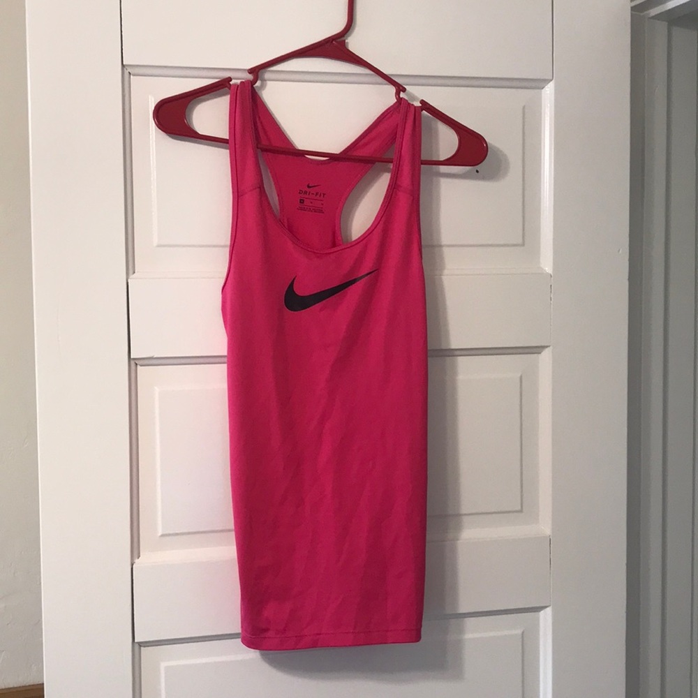 Pink Nike tank top